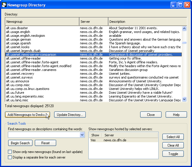 Newsgroup Directory